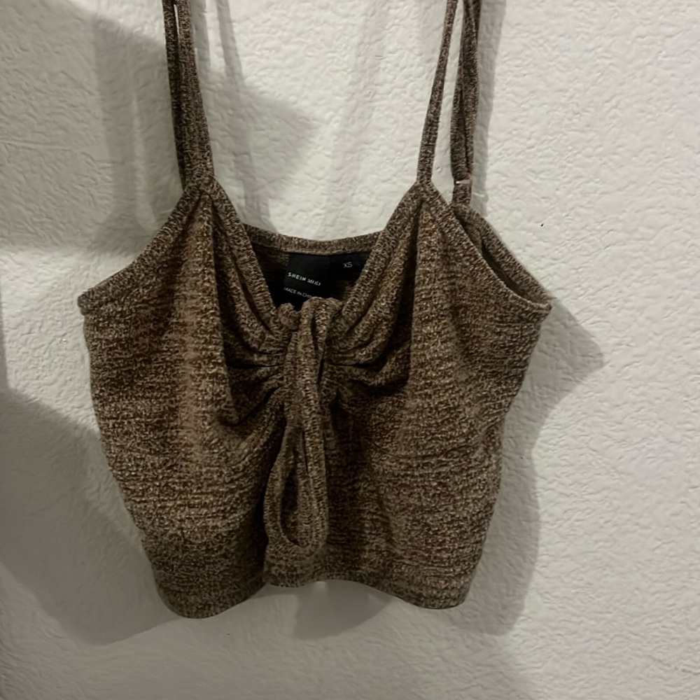 XS SHEIN open ring crop top